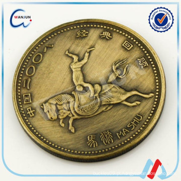 Ouro antigo Equestrian moeda china